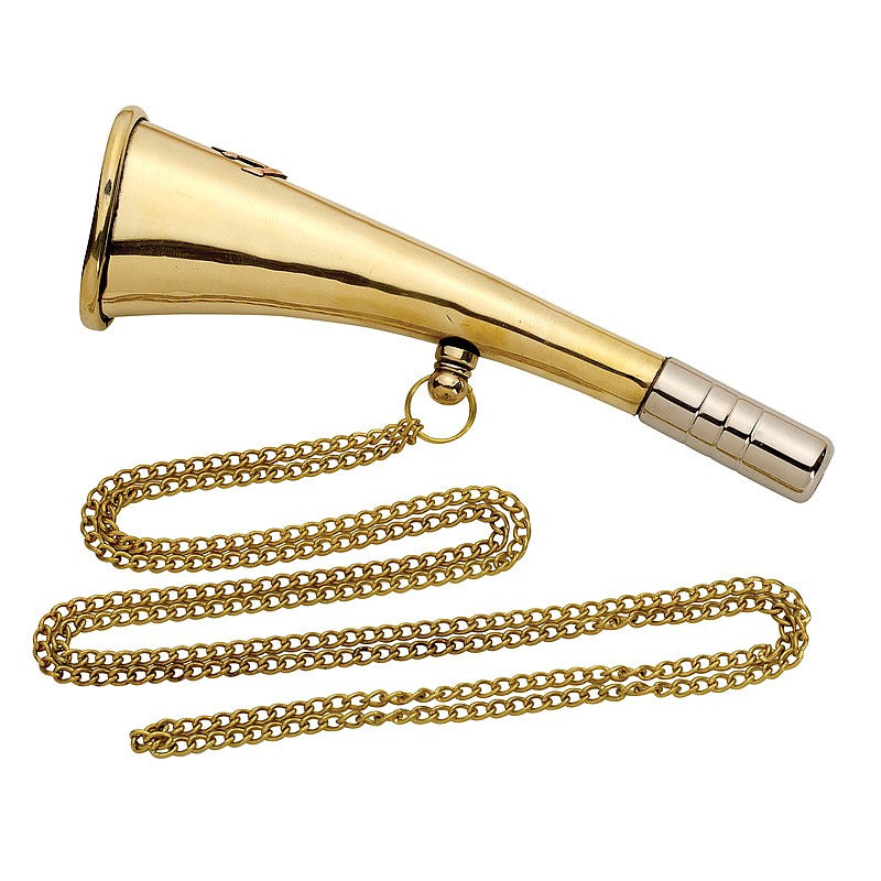 Brass Signal Horns with Chain
