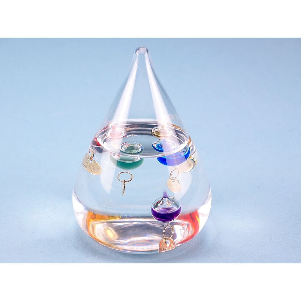 Tear Drop Galileo Thermometer, small, 11.5cm