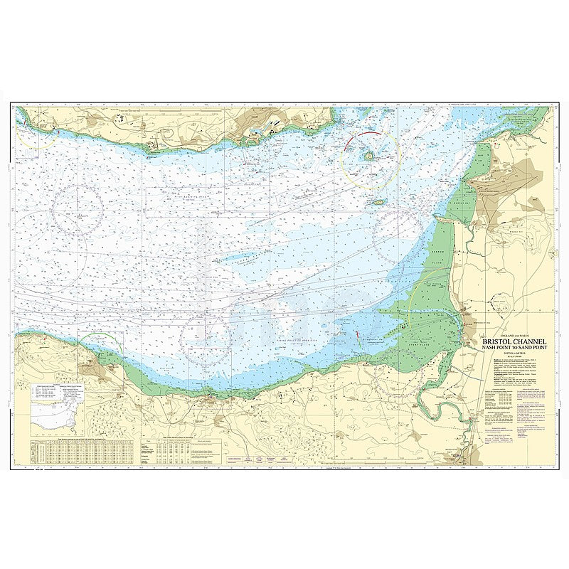 Admiralty Chart Prints 1152 - Bristol Channel - Nash Point to Sand Point