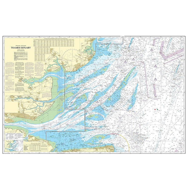 Admiralty Chart Prints 1183 - Thames Estuary