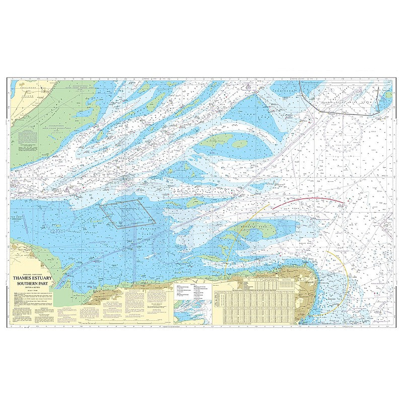 Admiralty Chart Prints 1607 - Thames Estuary, Southern Part