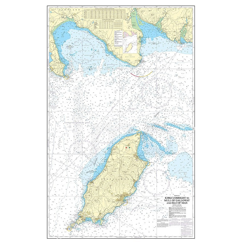 Admiralty Chart Prints 2094 - Kirkcudbright to Mull of Galloway and Isle of Man